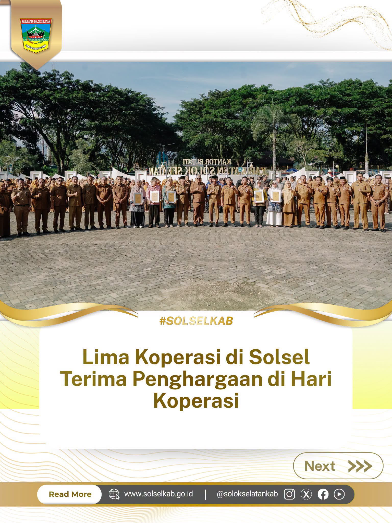 Lima Koperasi di Solsel Terima Penghargaan di Hari Koperasi